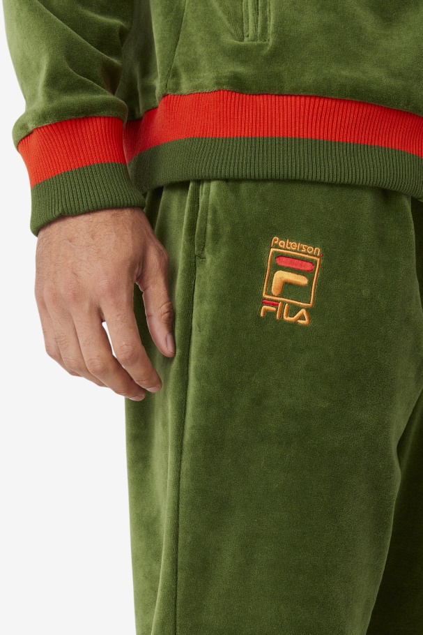 Calça De Veludo Fila X Paterson Douglas Fir/poppy/desert Sun Fila