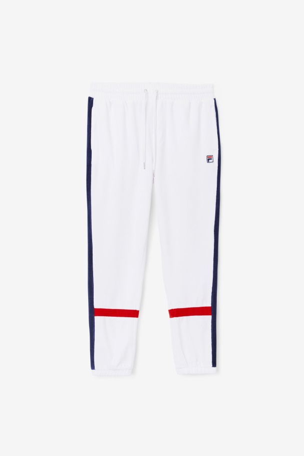 Calça De Veludo Ravid Fila Branco/marinho/vermelho