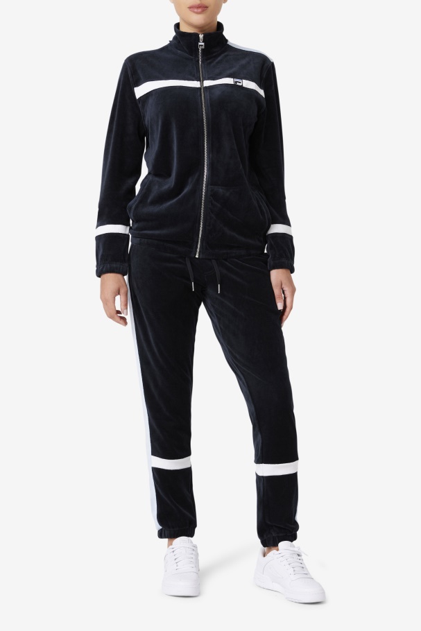 Calça De Veludo Ravid Fila Preto/skyway/branco