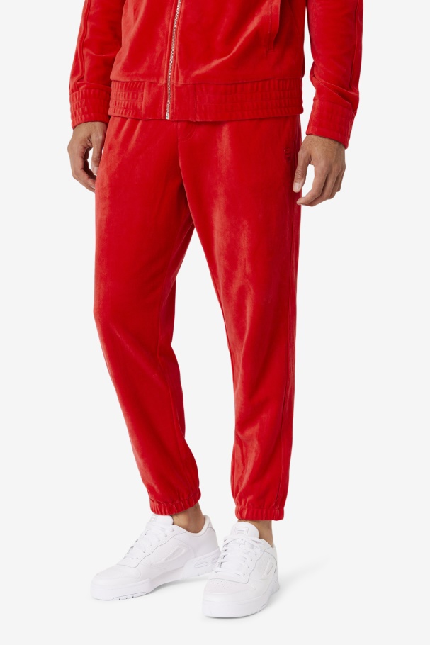 Calça De Veludo Vermelho Deverall Fila