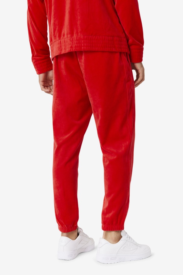 Calça De Veludo Vermelho Deverall Fila