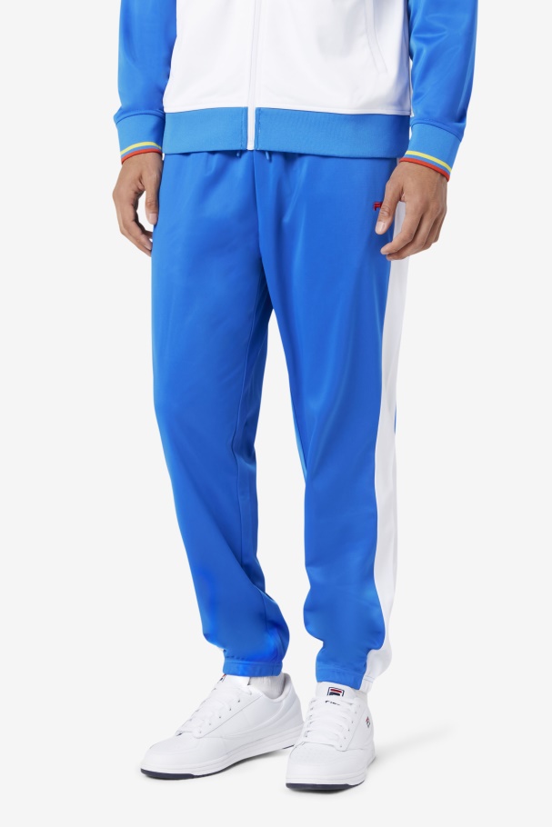 Calça Esportiva Equador Azul/branco/vermelho Ardente Fila