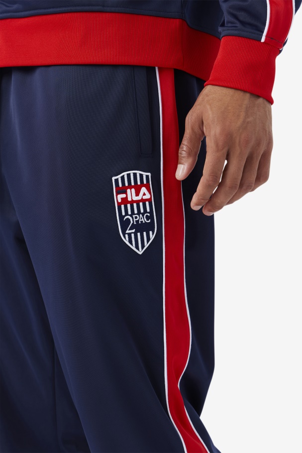 Calça Esportiva Fila 2pac Azul Marinho/vermelho/branco