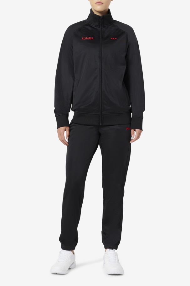 Calça Esportiva Fila Preta/vermelha Albania