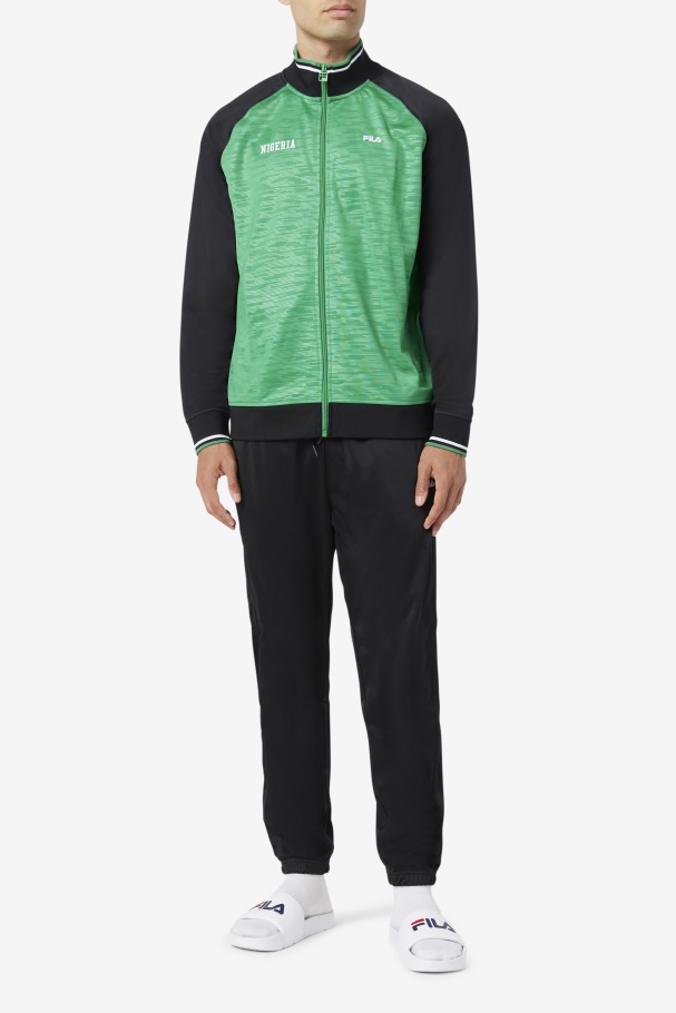 Calça Esportiva Nigéria Fila Preta/branca