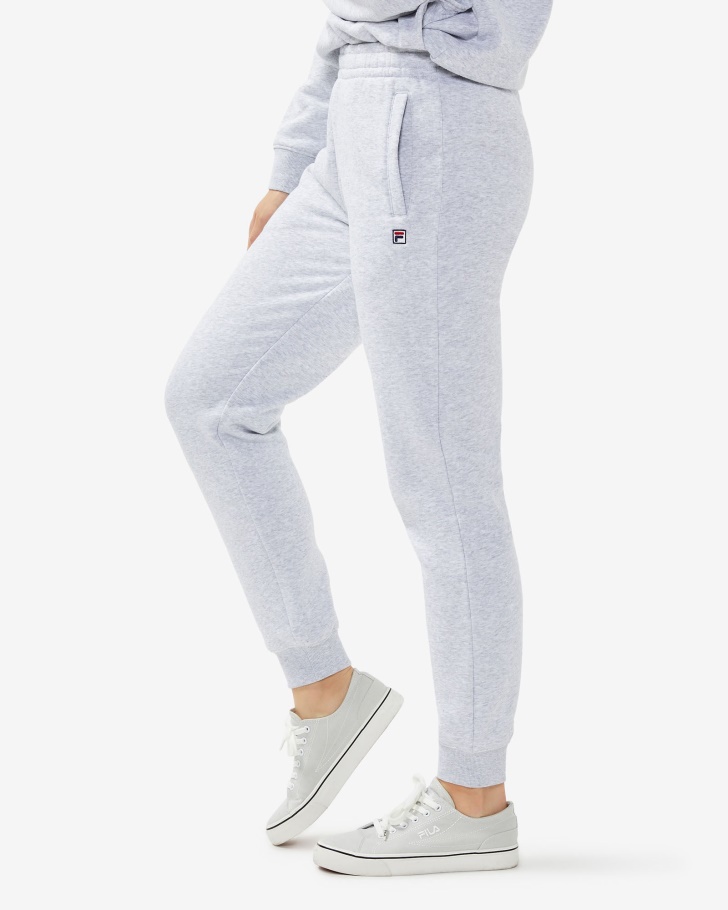 Calça Fila Cinza Claro Marle Unissex Badge 30