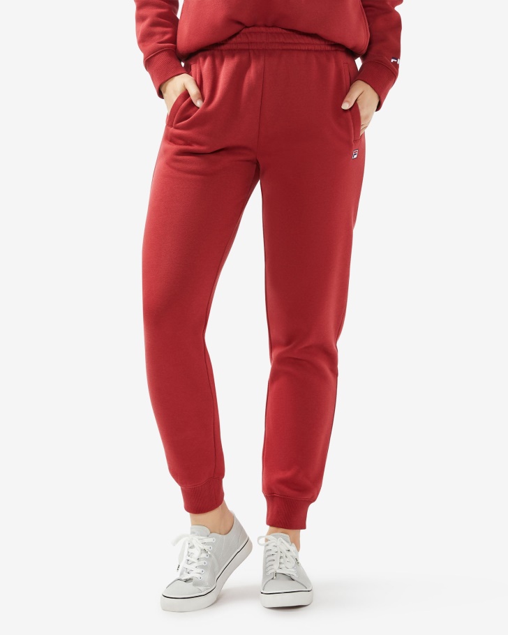 Calça Fila Rosa/vermelha Unissex Badge 30