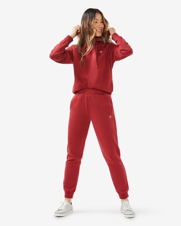 Calça Fila Rosa/vermelha Unissex Badge 30