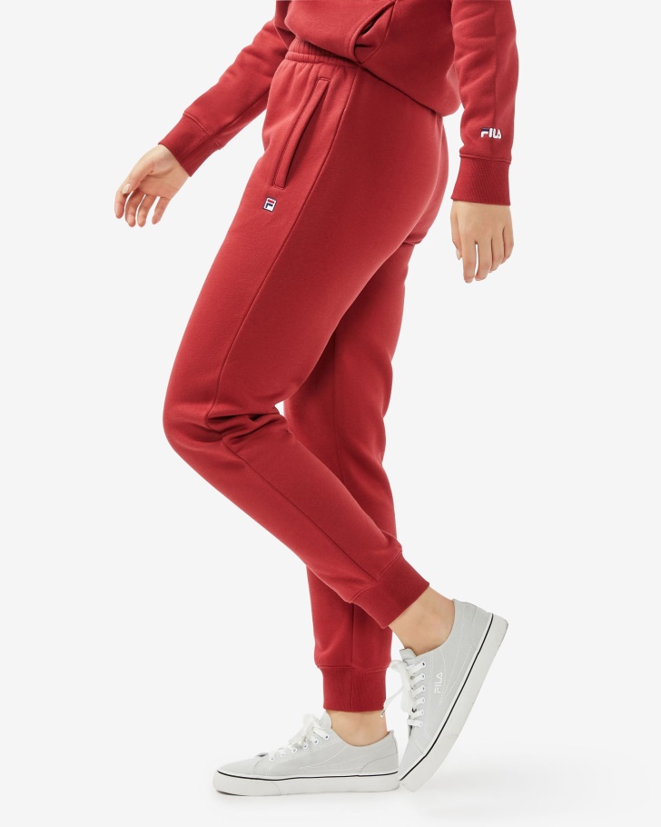 Calça Fila Rosa/vermelha Unissex Badge 30