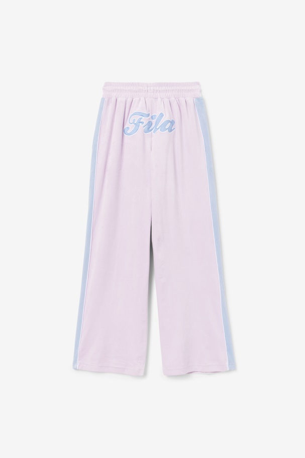 Calça Fila Valery Veludo Orquídea/azul/branco