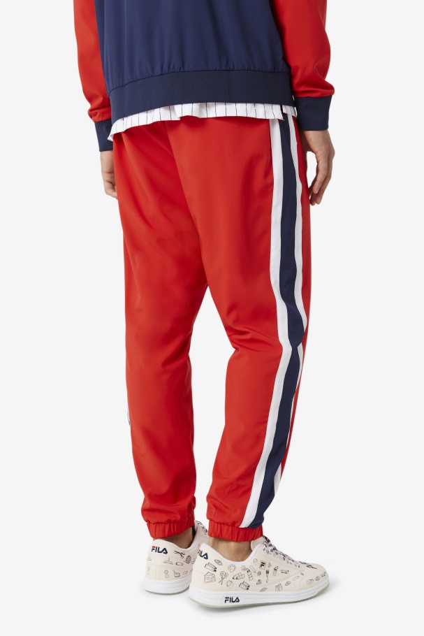 Calça Fila X The Museum Track Pant Fila Vermelho/pavão/branco