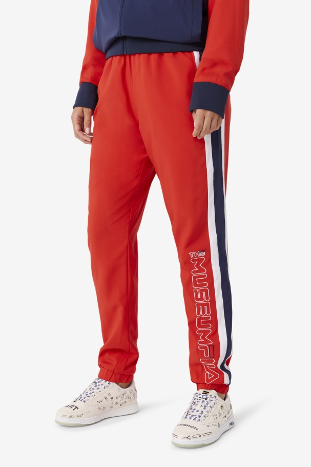 Calça Fila X The Museum Track Pant Fila Vermelho/pavão/branco