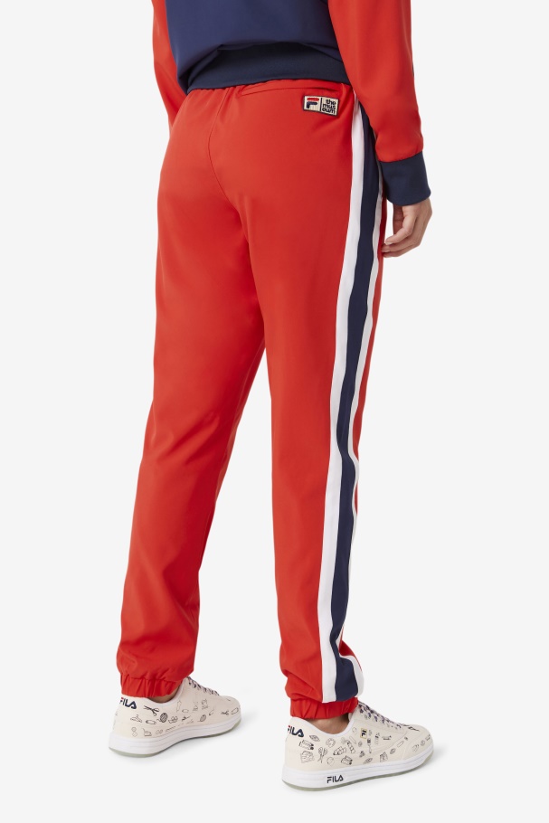 Calça Fila X The Museum Track Pant Fila Vermelho/pavão/branco