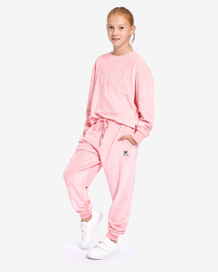 Calça Infantil Sloane Fila Rosa Pálido