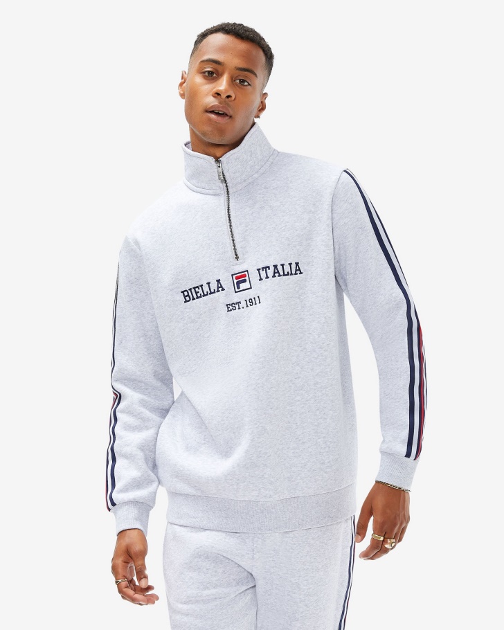 Calça Masculina Fila Aemero Qtr Zip Cinza Claro Marle