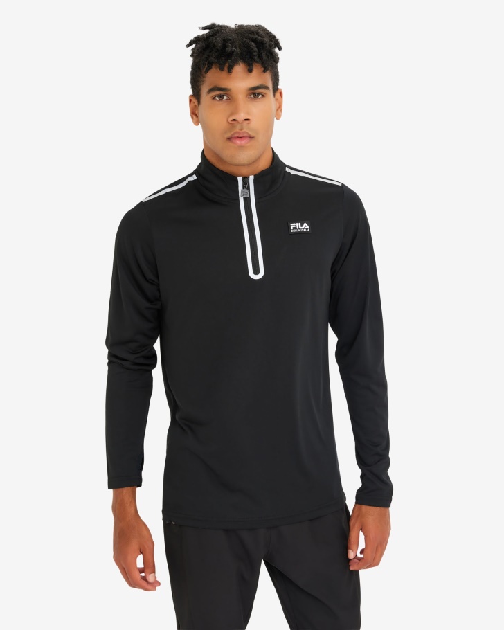 Calça Masculina Fila Luca Qtr Zip Preto