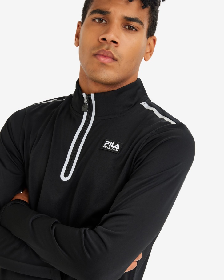 Calça Masculina Fila Luca Qtr Zip Preto