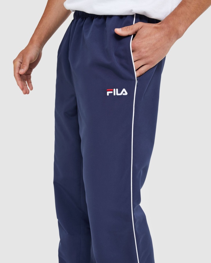 Calças Clássicas De Microfibra Masculina Fila New Navy