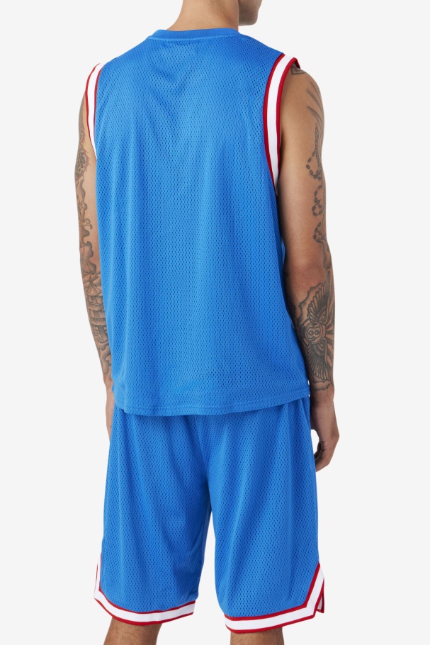 Camisa De Basquete Fila Azul/branco/vermelho/ouro Ovi