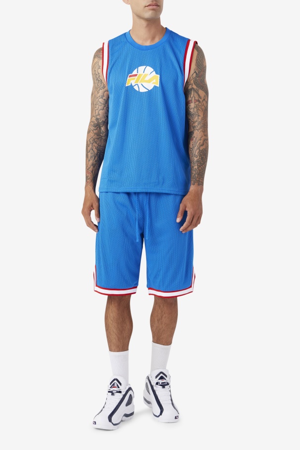 Camisa De Basquete Fila Azul/branco/vermelho/ouro Ovi