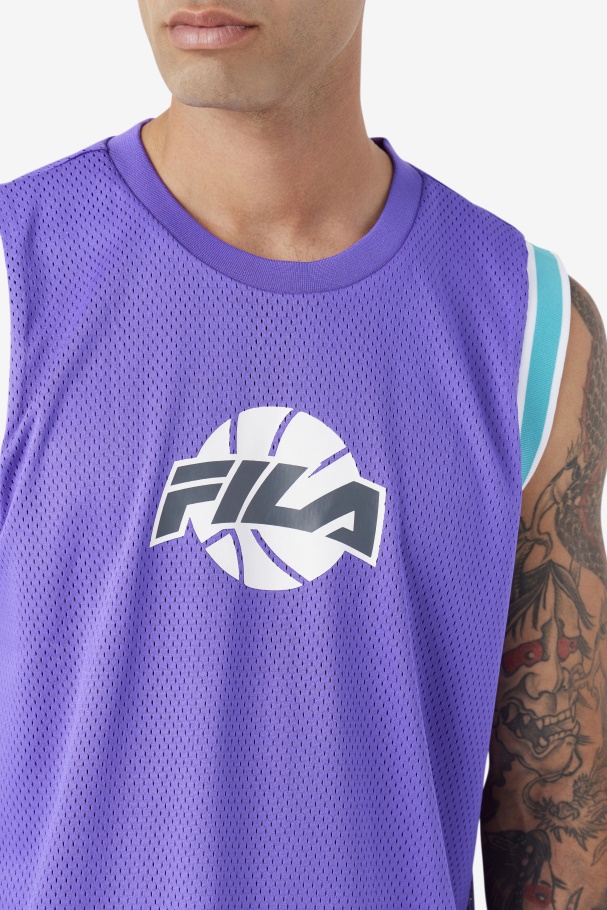 Camisa De Basquete Ovi Roxo/cerâmica/branco/sombra Fila