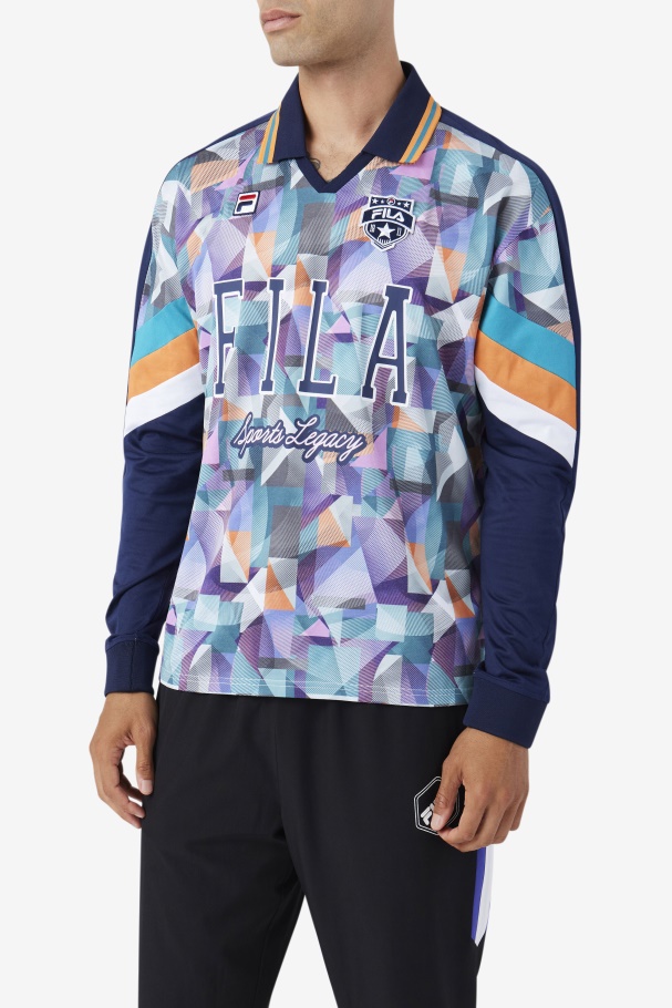Camisa De Goleiro Kay Fila Marinho/azul/tangerina/branco