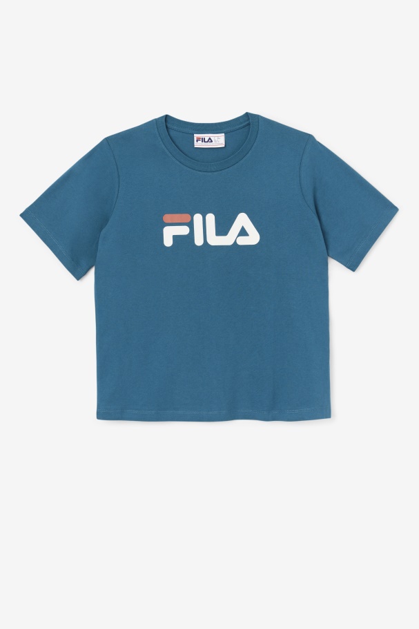 Camiseta Azul Coral Fila Thea