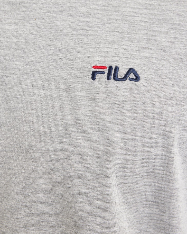 Camiseta Basica Masculina L/s Fila Marle Prata