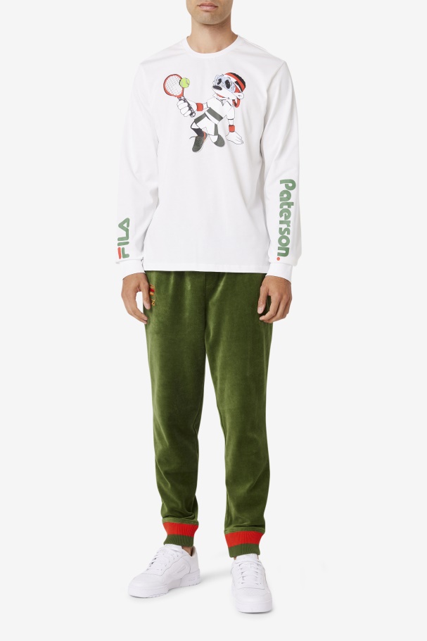 Camiseta Branca Manga Longa Fila X Paterson