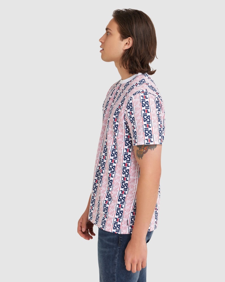 Camiseta Branca Masculina Fila Harrison