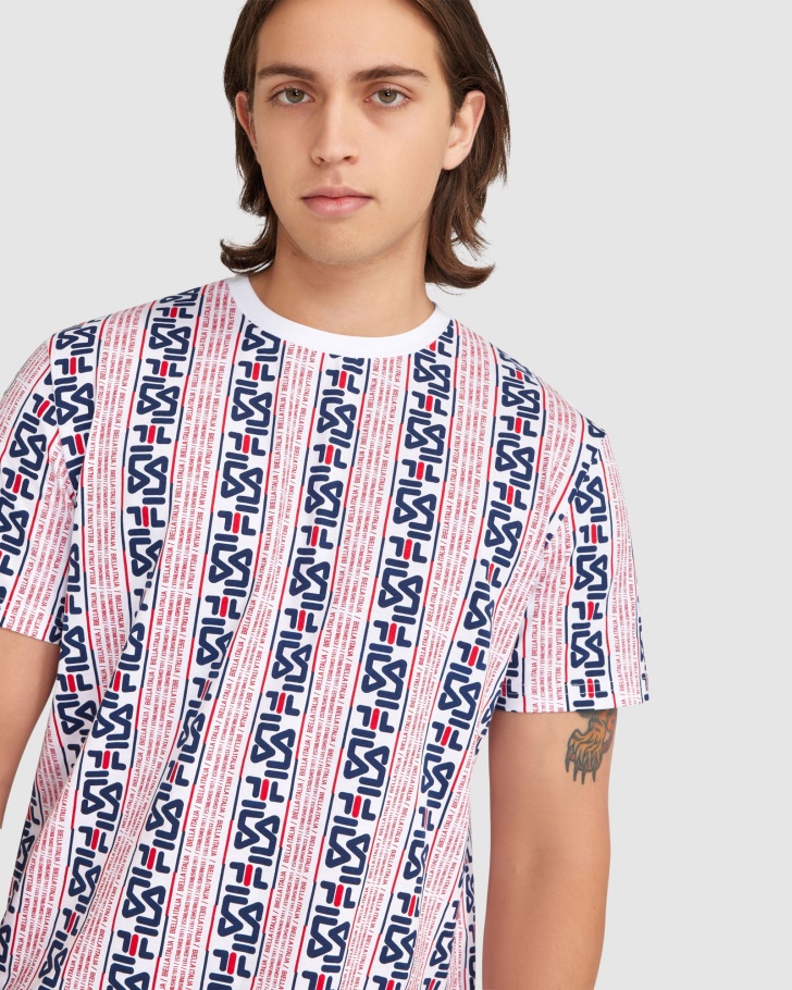 Camiseta Branca Masculina Fila Harrison