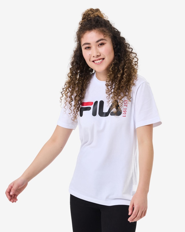 Camiseta Branca Unissex Fila London