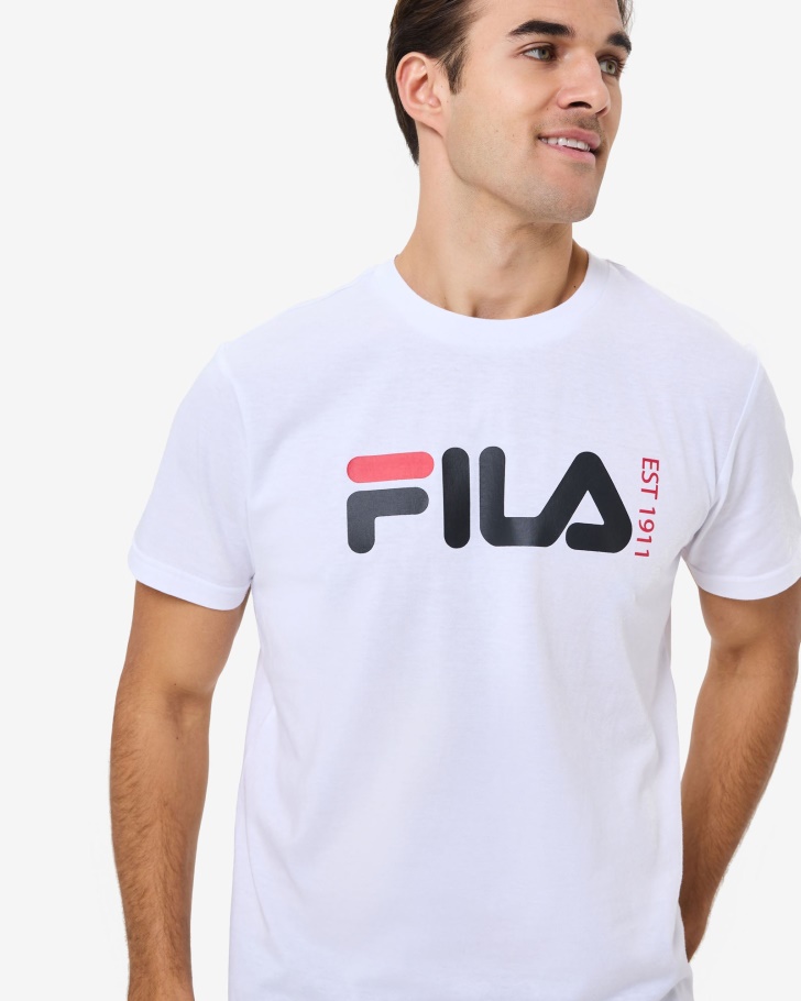 Camiseta Branca Unissex Fila London