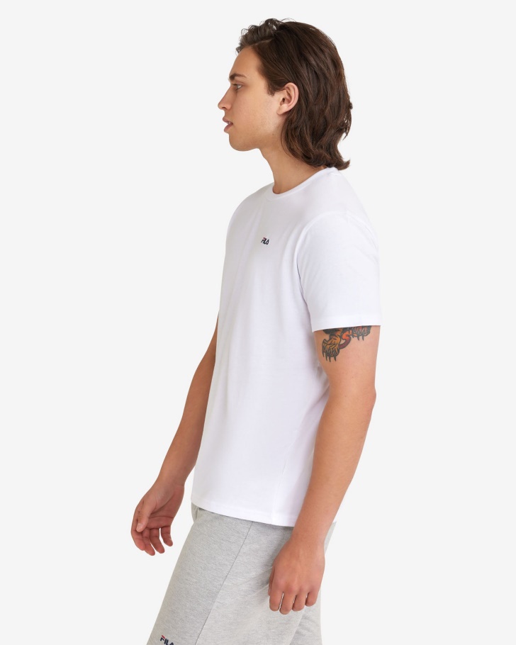 Camiseta Básica Branca Fila Masculina