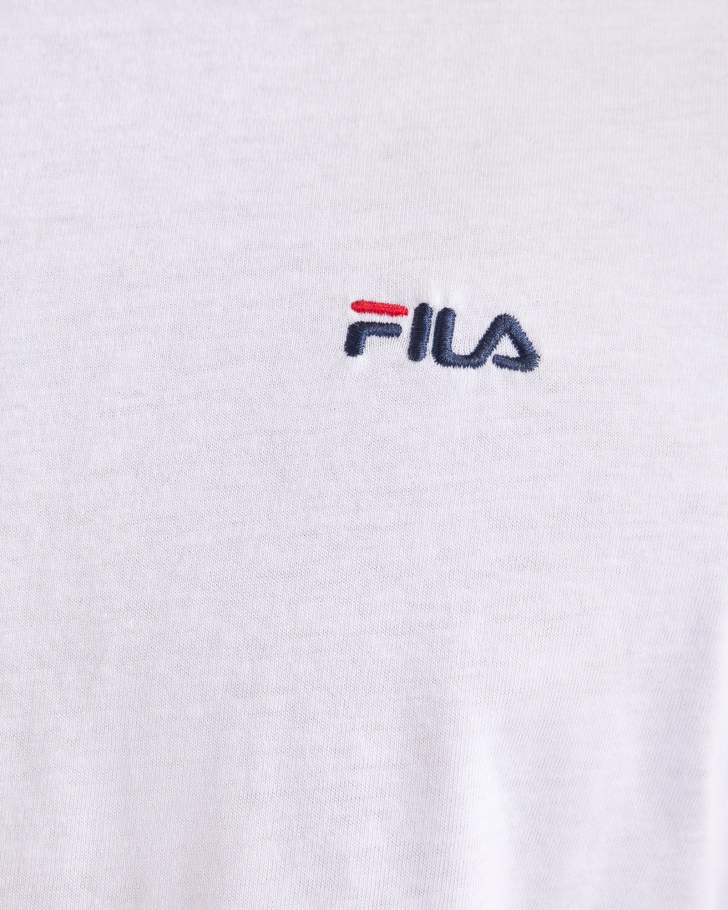 Camiseta Básica Branca Fila Masculina