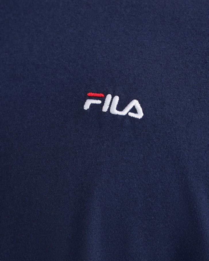 Camiseta Básica Masculina L/s New Marinho Fila