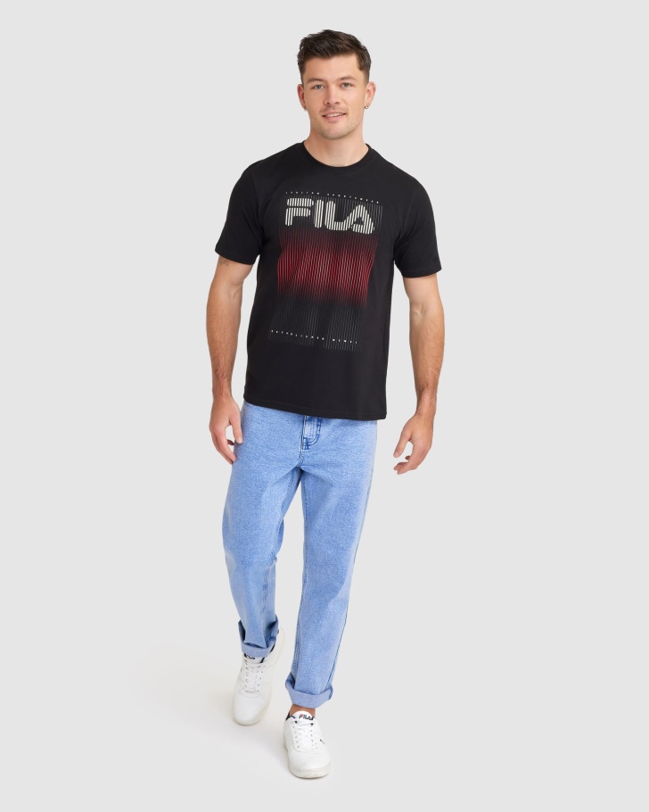Camiseta Cedrick Masculina Fila Preta