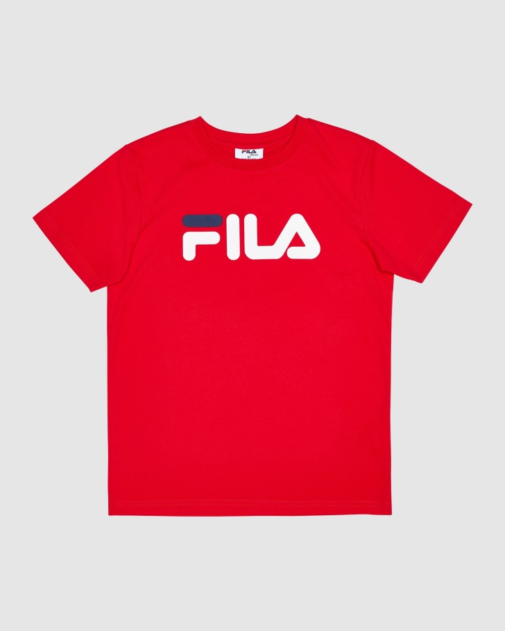 Camiseta Clássica Infantil Fila Vermelha