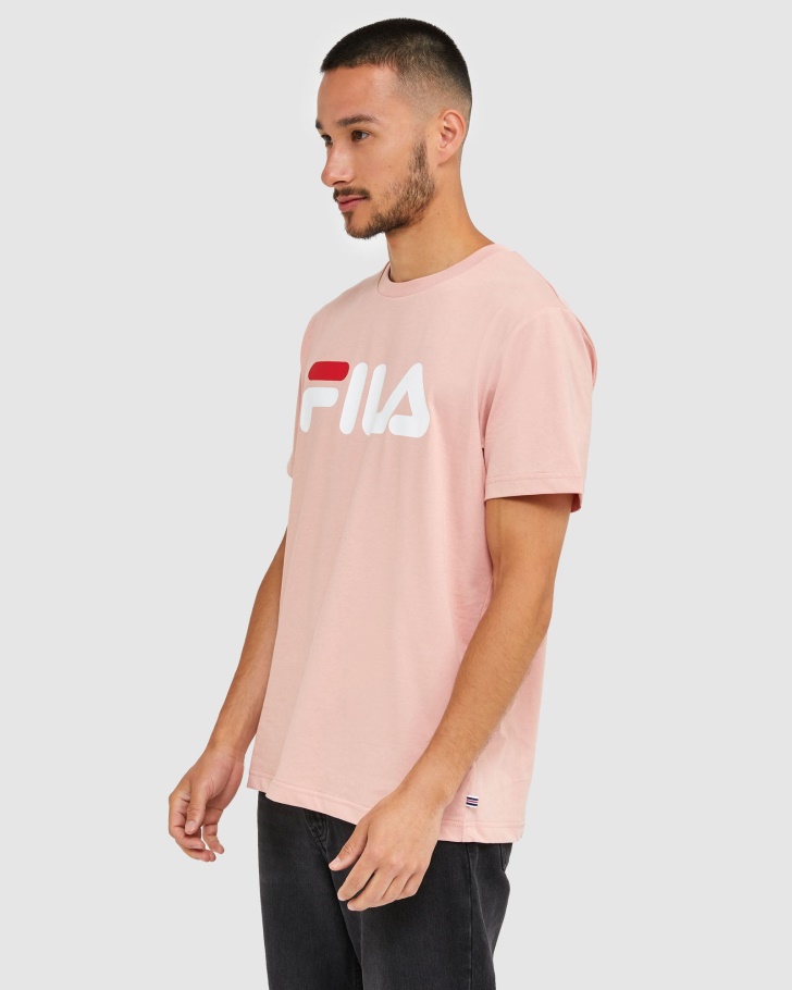 Camiseta Clássica Unissex Fila Rosa Suave