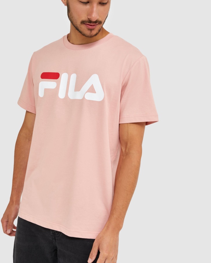 Camiseta Clássica Unissex Fila Rosa Suave