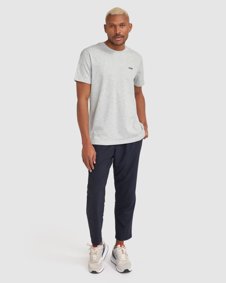 Camiseta Clássica Unissex Prateada Marle Fila 2