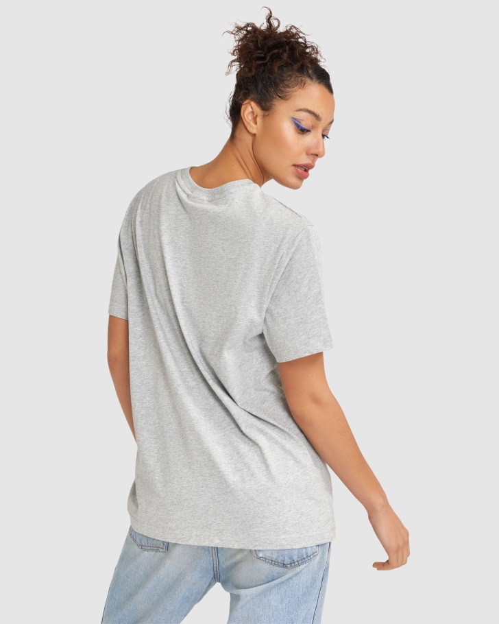 Camiseta Clássica Unissex Prateada Marle Fila 2