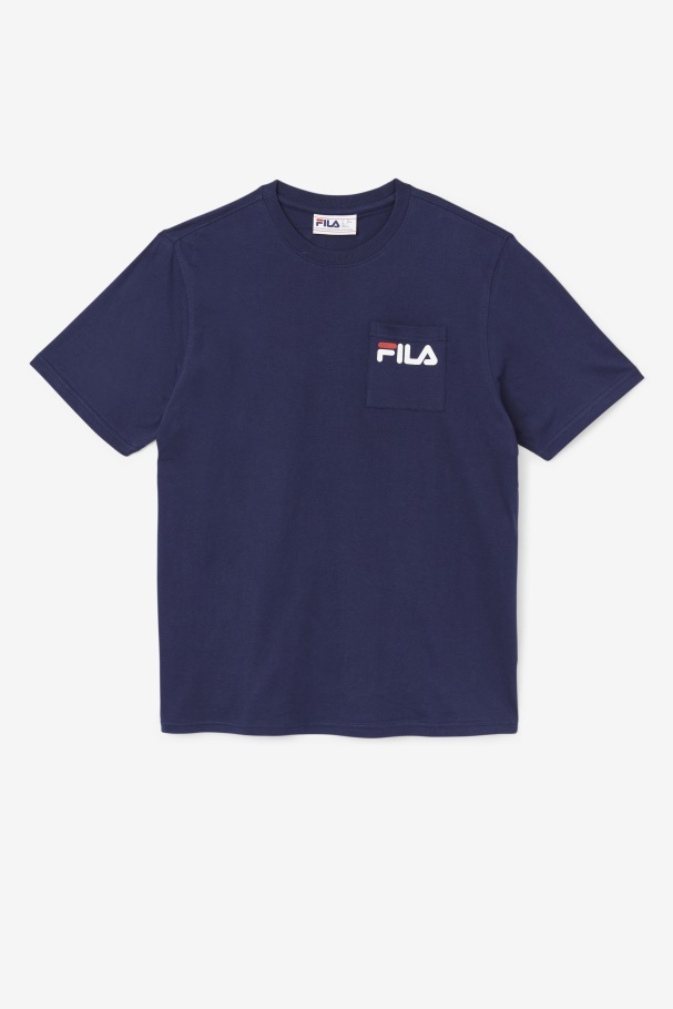 Camiseta Com Bolso Peacoat Fila Curtis