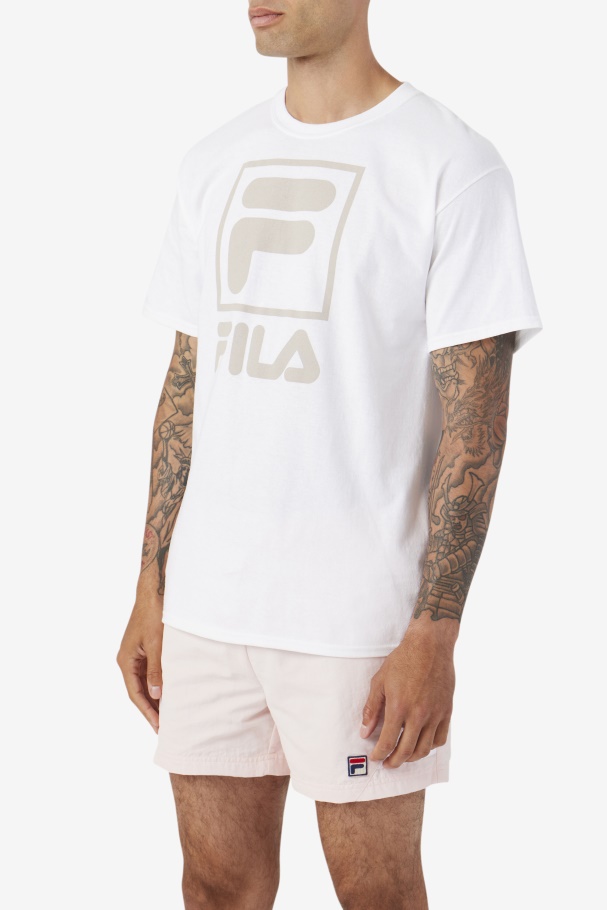 Camiseta Empilhada Fila Branca
