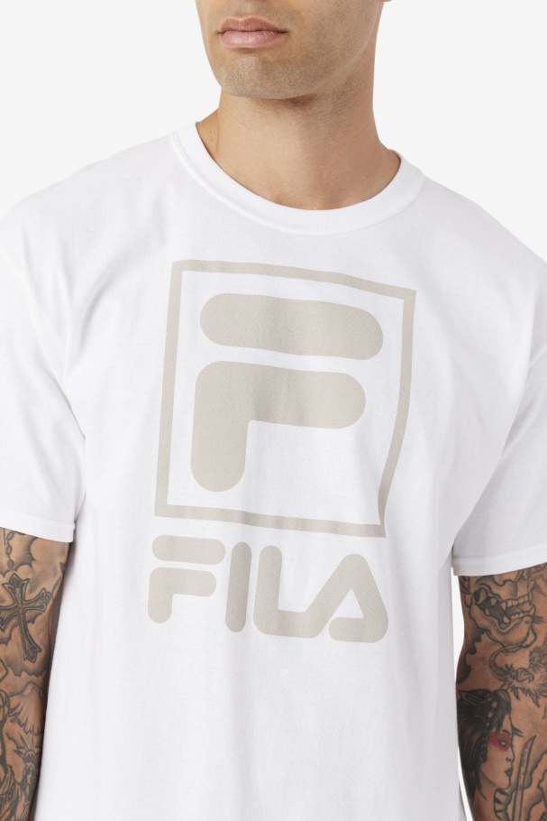 Camiseta Empilhada Fila Branca