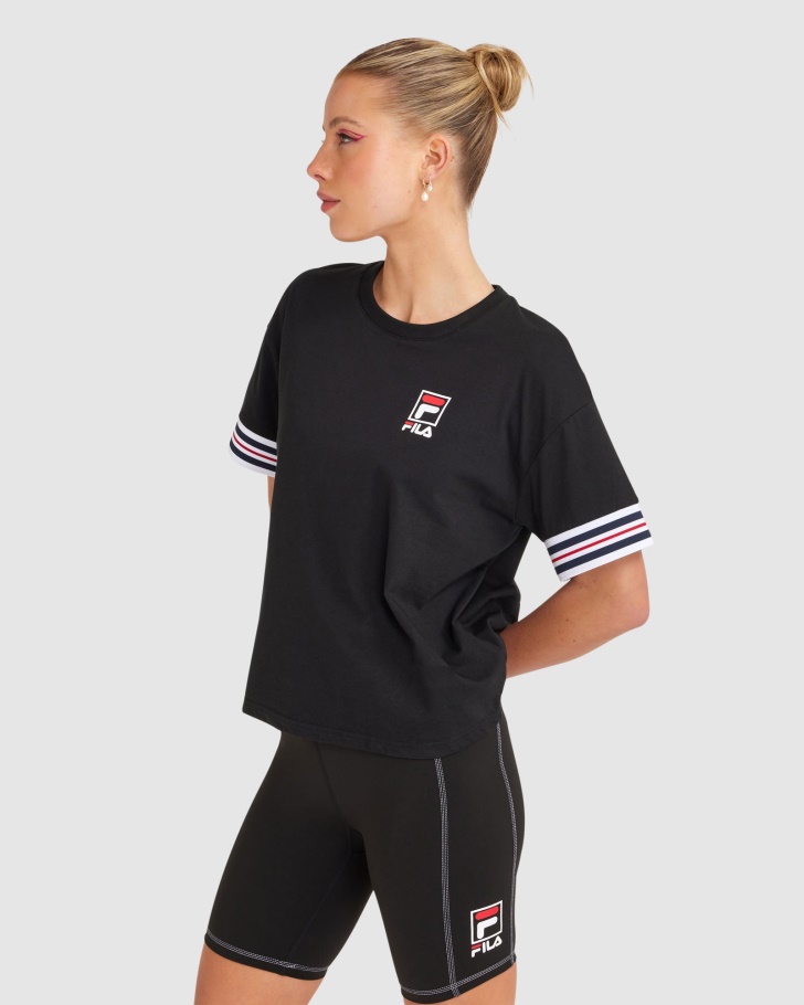Camiseta Feminina Chiara Preta Fila