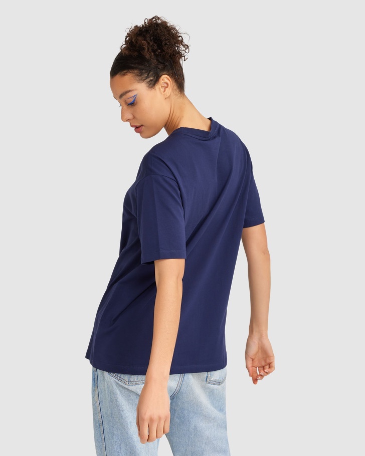 Camiseta Feminina Cinzia Azul Marinho Da Fila