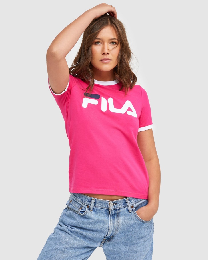 Camiseta Feminina Clássica Beetroot Fila