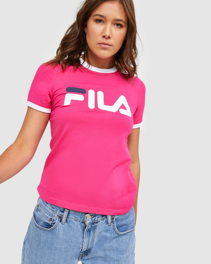 Camiseta Feminina Clássica Beetroot Fila