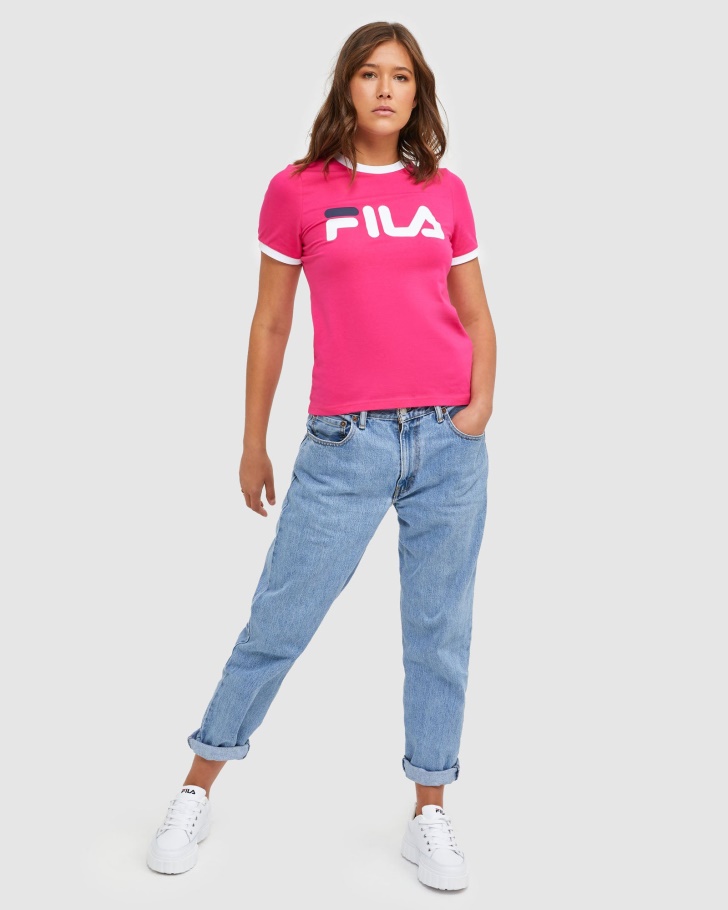 Camiseta Feminina Clássica Beetroot Fila